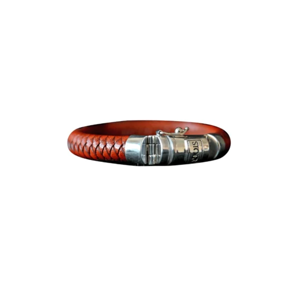 Leren armband klein cognac