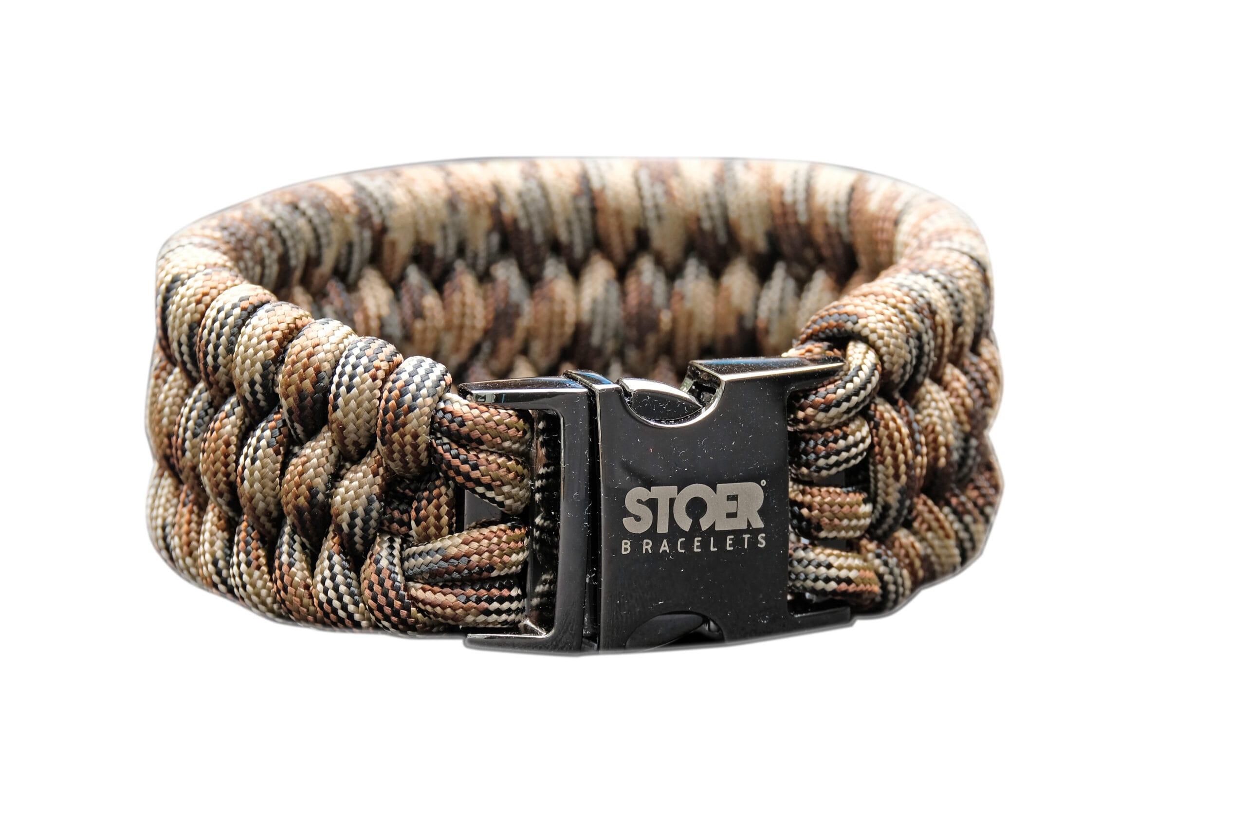 Paracord XL black camo brown fishtail STOER Bracelets