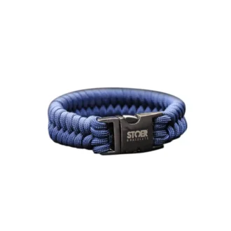 Paracord black 20mm blauw fishtail