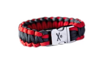 Paracord Korps veldartillerie rood zwart STOER Bracelets