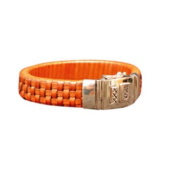 Leren armband Paul17 cognac