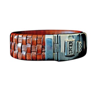 Leren armband Paul25 cognac