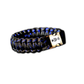 Paracord Marechaussee zwart/blauw STOER Bracelets