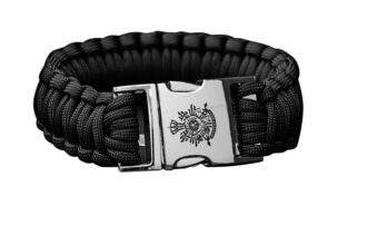 paracord Korps Mariniers zwart 30mm STOER Bracelets