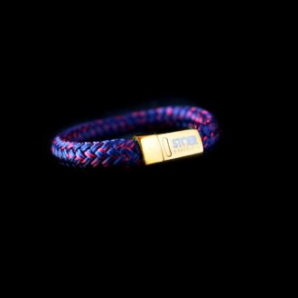 Nautic12Gold Dark Blue&Red mix STOER Bracelets