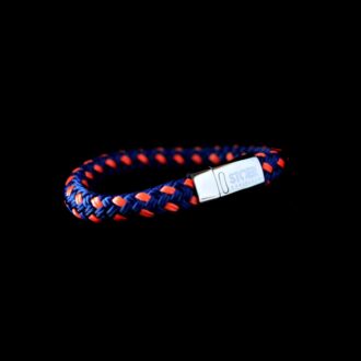 Nautic12silver Dark Blue&Orange STOER Bracelets