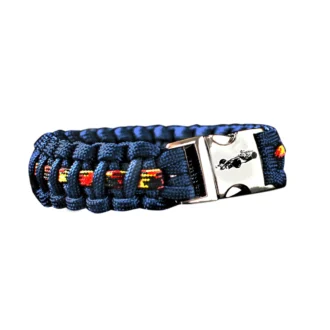 Paracord Formule 1 auto blauw met bies