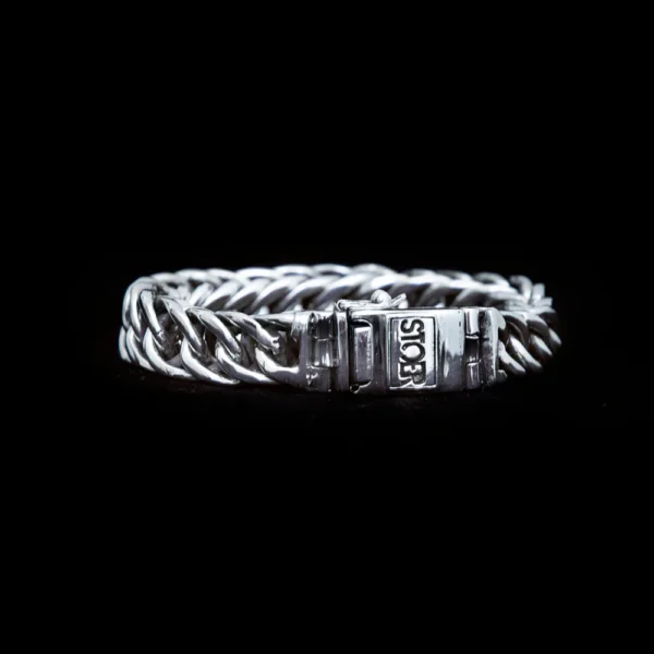 Zilveren armband Bas 10mm