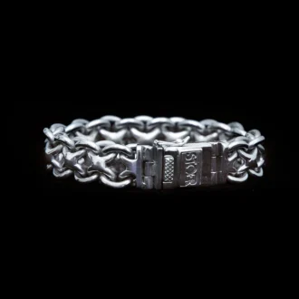 Zilveren armband Robbie 15mm